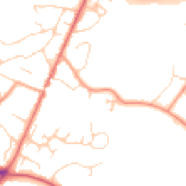 Daytime road noise heatmap for SL5 0AD