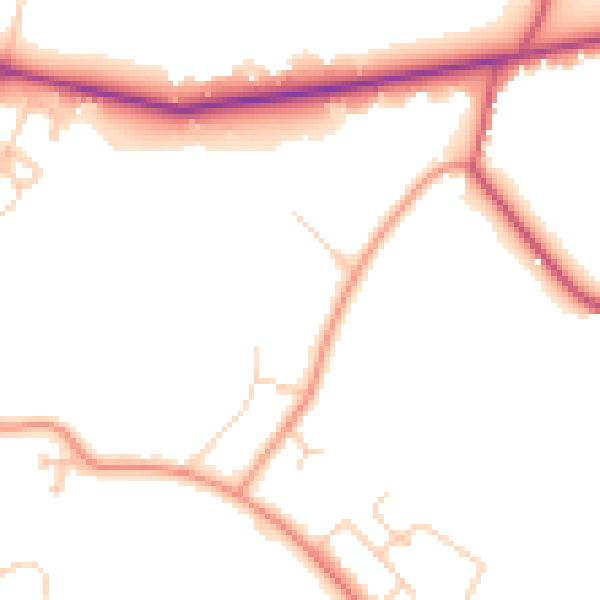 Daytime road noise heatmap for SL5 0AR