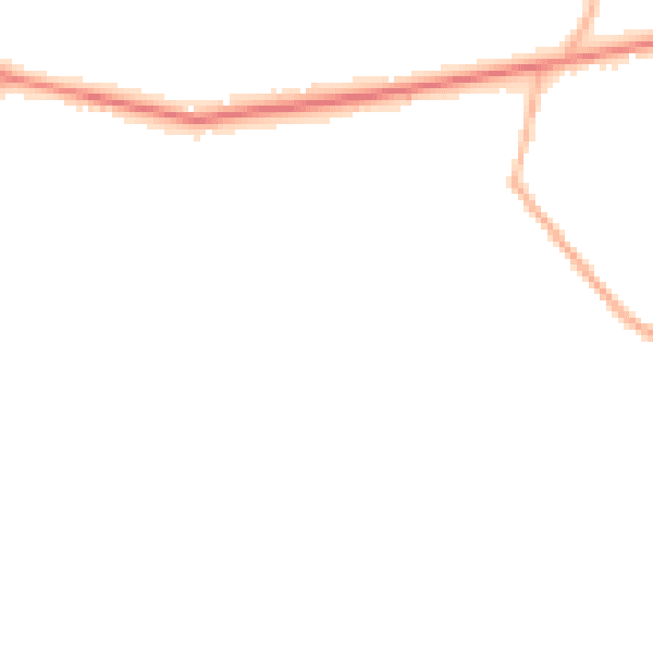 Night-time road noise heatmap for SL5 0AR
