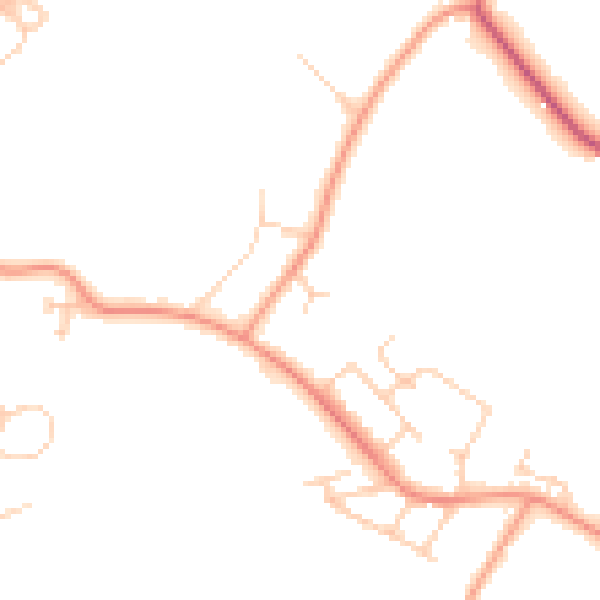 Daytime road noise heatmap for SL5 0AS