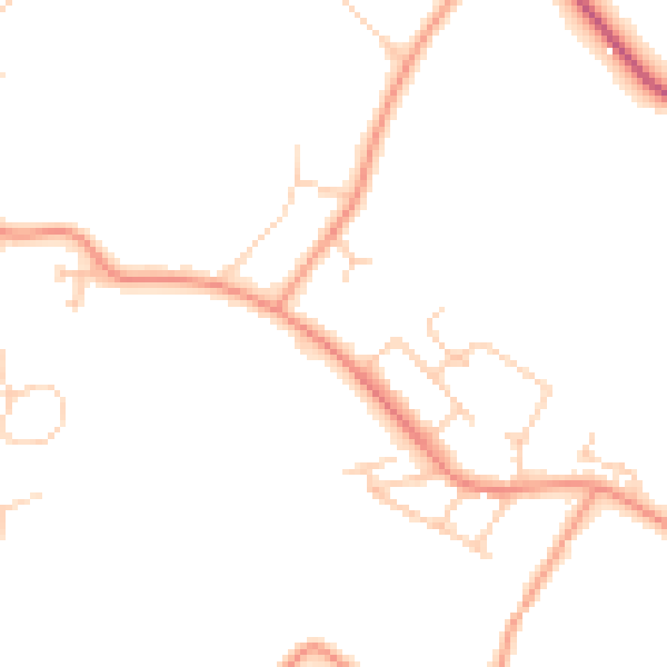 Daytime road noise heatmap for SL5 0AT