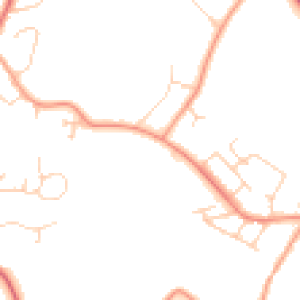 Daytime road noise heatmap for SL5 0AU