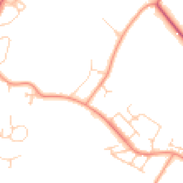 Daytime road noise heatmap for SL5 0AW