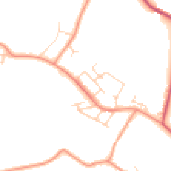 Daytime road noise heatmap for SL5 0AX