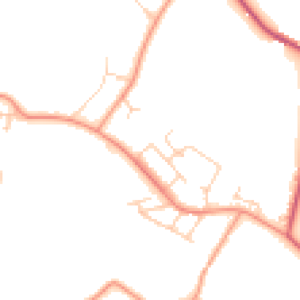 Daytime road noise heatmap for SL5 0AY