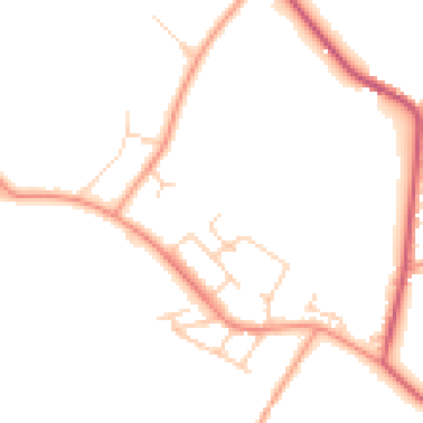 Daytime road noise heatmap for SL5 0BA