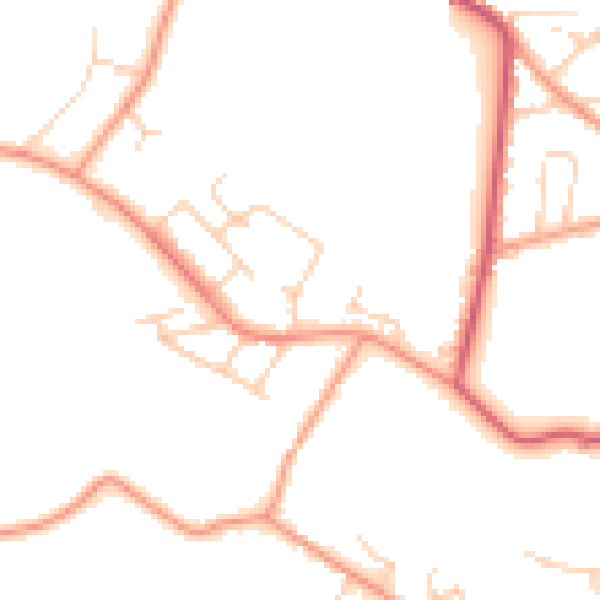 Daytime road noise heatmap for SL5 0BE