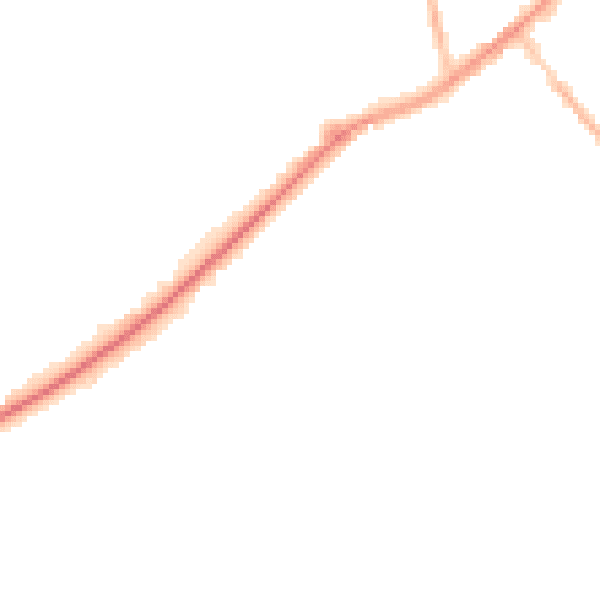Night-time road noise heatmap for SL5 0BF