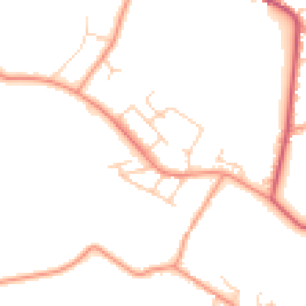Daytime road noise heatmap for SL5 0BG