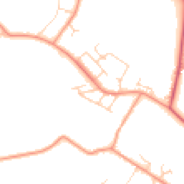 Daytime road noise heatmap for SL5 0BJ