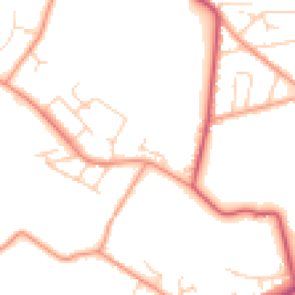Daytime road noise heatmap for SL5 0BU