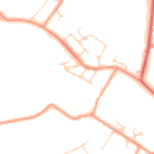 Daytime road noise heatmap for SL5 0BW