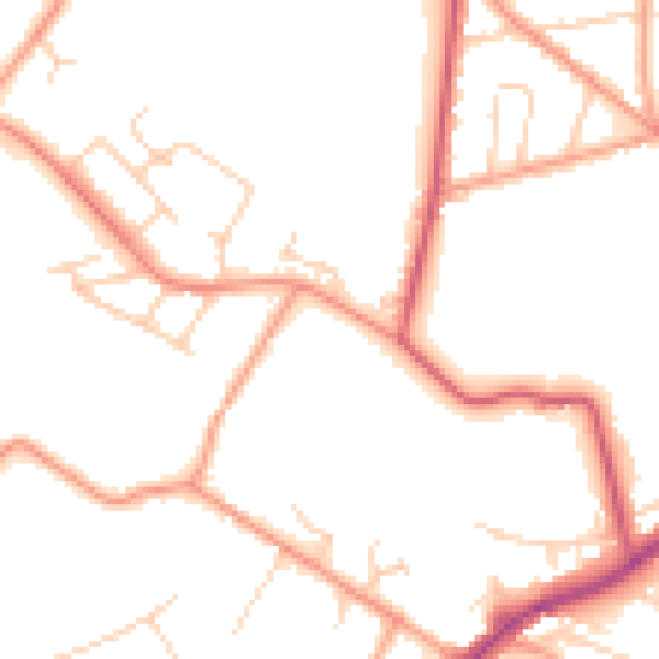 Daytime road noise heatmap for SL5 0DA