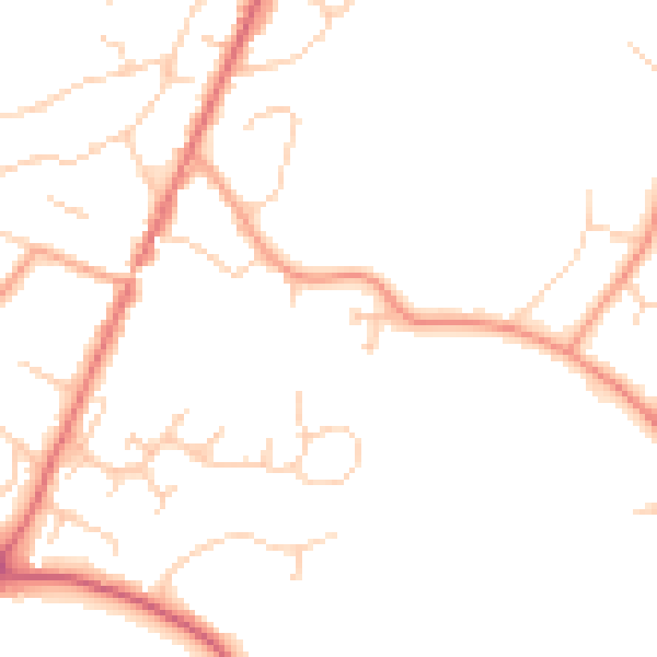 Daytime road noise heatmap for SL5 0DF