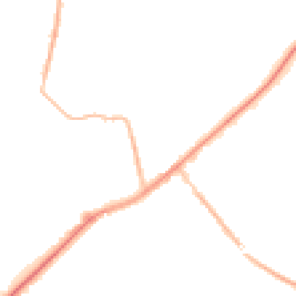 Night-time road noise heatmap for SL5 0DG