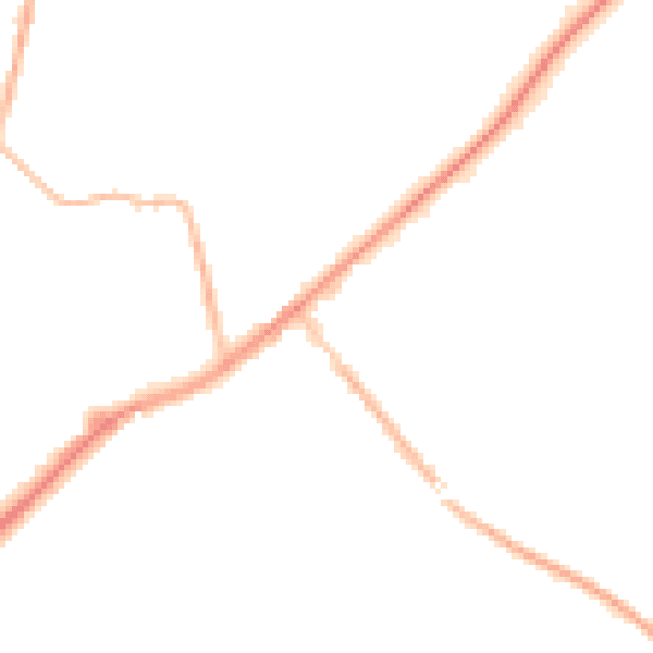 Night-time road noise heatmap for SL5 0DS