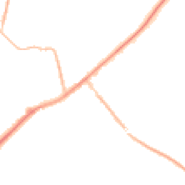Night-time road noise heatmap for SL5 0DX
