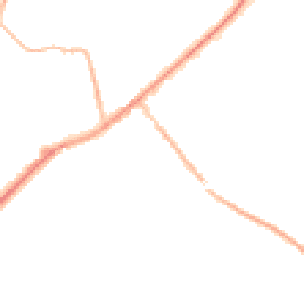 Night-time road noise heatmap for SL5 0DZ