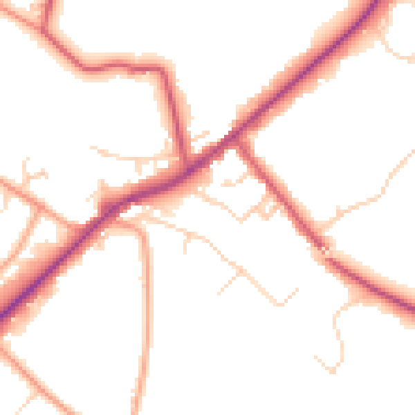 Daytime road noise heatmap for SL5 0EA