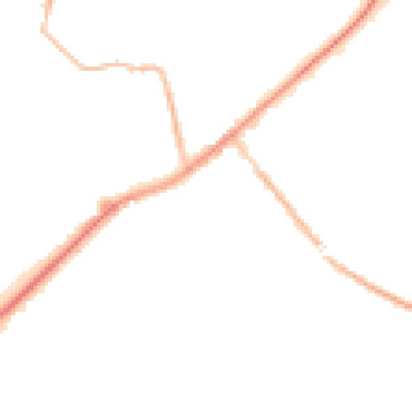 Night-time road noise heatmap for SL5 0EA