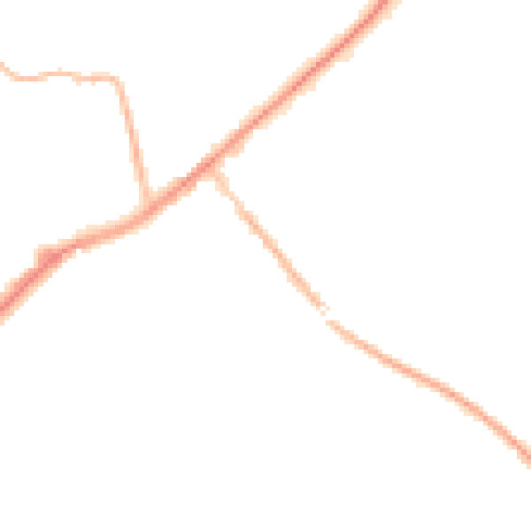 Night-time road noise heatmap for SL5 0ES