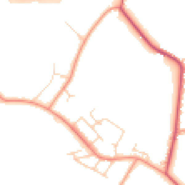 Daytime road noise heatmap for SL5 0FF