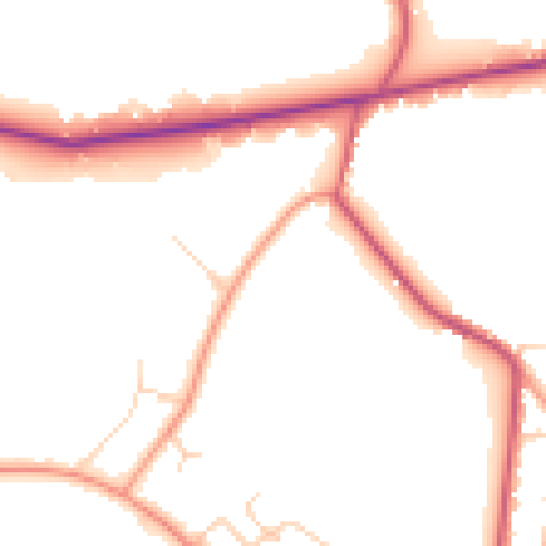 Daytime road noise heatmap for SL5 0FU