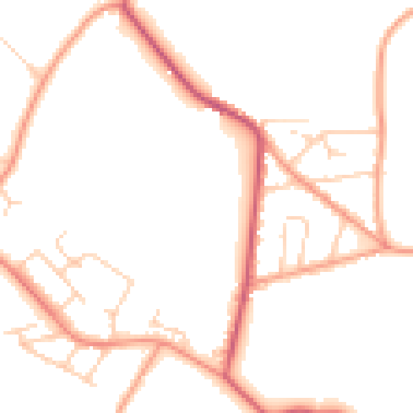 Daytime road noise heatmap for SL5 0FY