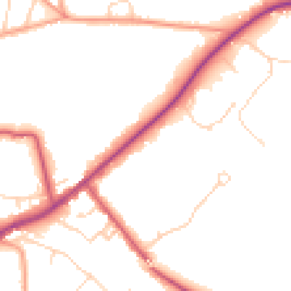 Daytime road noise heatmap for SL5 0JP