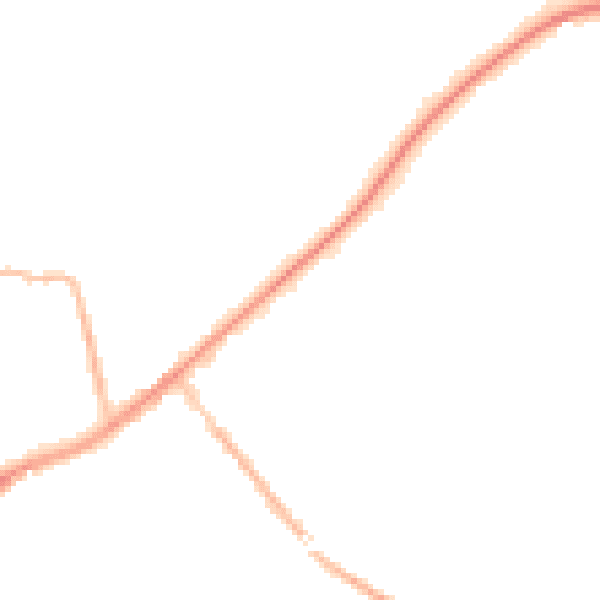 Night-time road noise heatmap for SL5 0JP