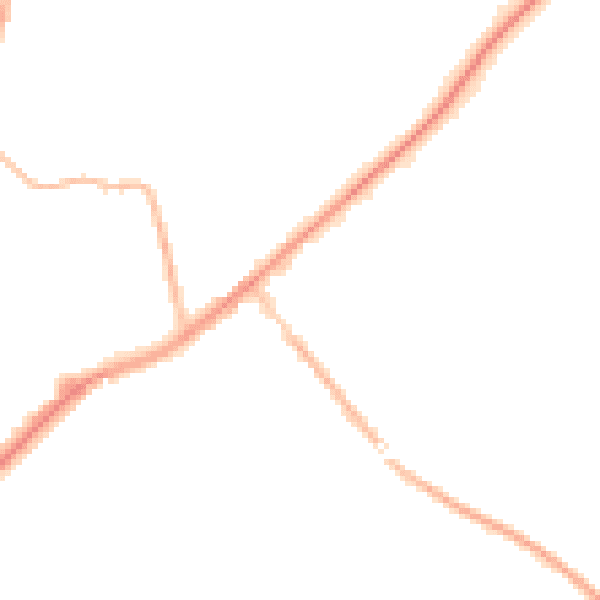 Night-time road noise heatmap for SL5 0JU