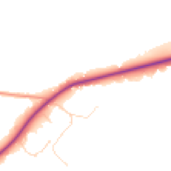 Daytime road noise heatmap for SL5 0LA