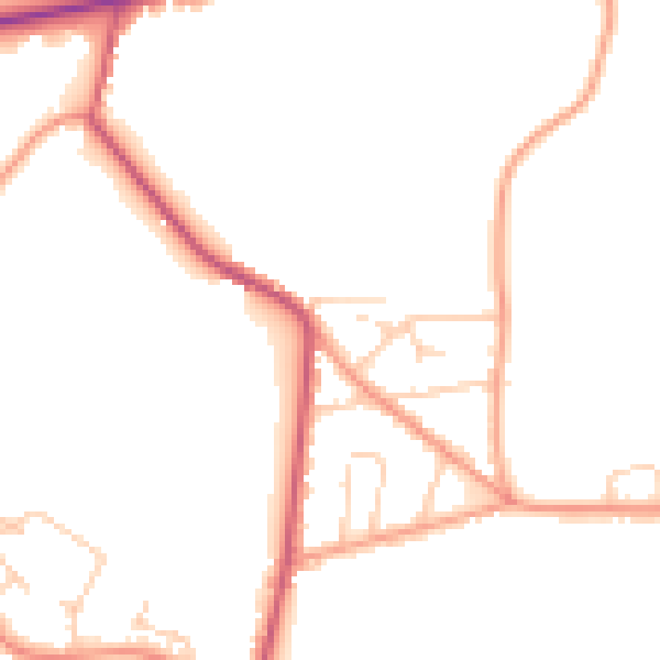 Daytime road noise heatmap for SL5 0LU