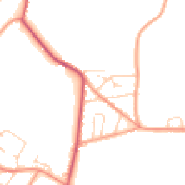 Daytime road noise heatmap for SL5 0LX