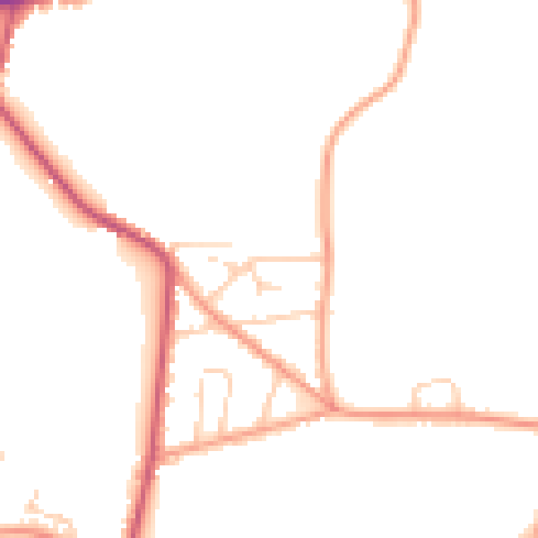 Daytime road noise heatmap for SL5 0LY