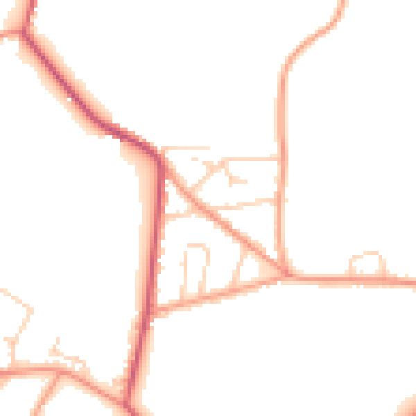 Daytime road noise heatmap for SL5 0NB