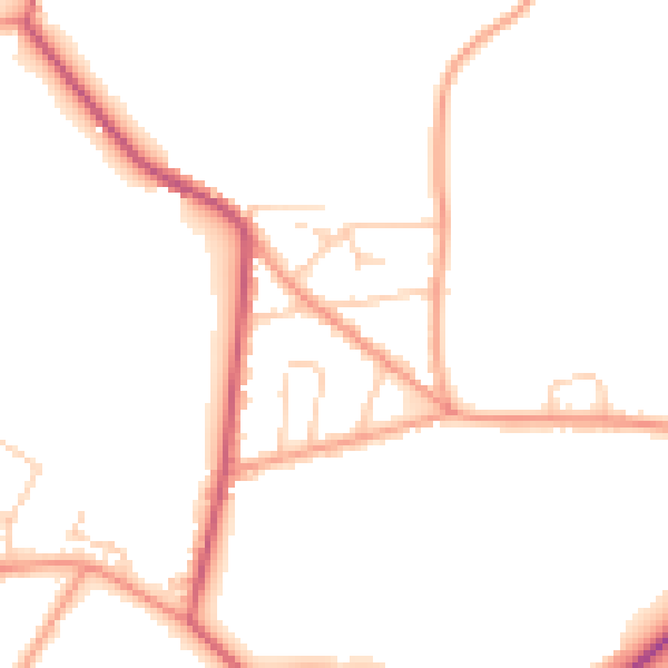 Daytime road noise heatmap for SL5 0NF