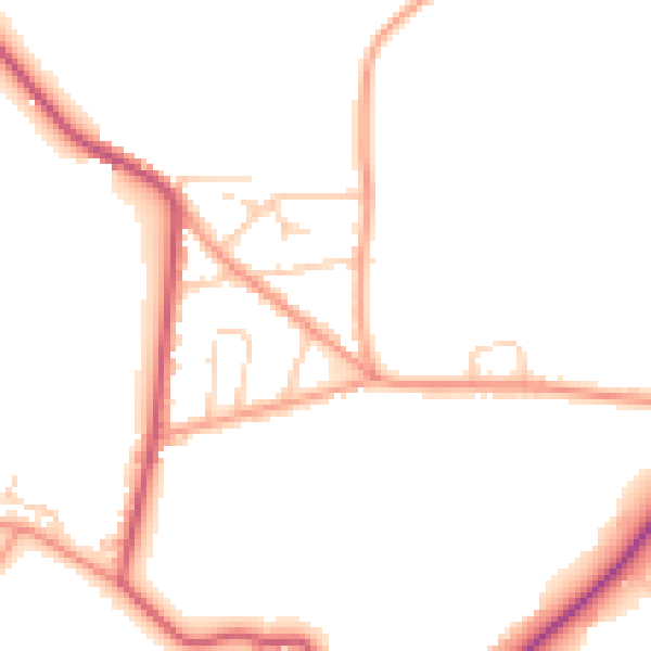 Daytime road noise heatmap for SL5 0NG