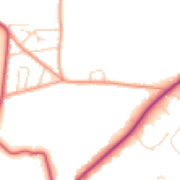Daytime road noise heatmap for SL5 0NN