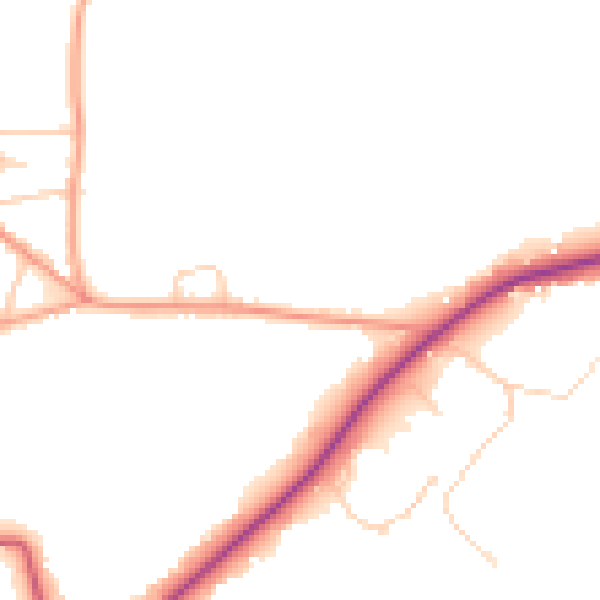 Daytime road noise heatmap for SL5 0NP