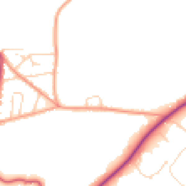 Daytime road noise heatmap for SL5 0NR