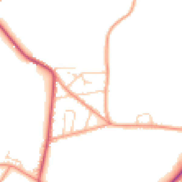Daytime road noise heatmap for SL5 0NX