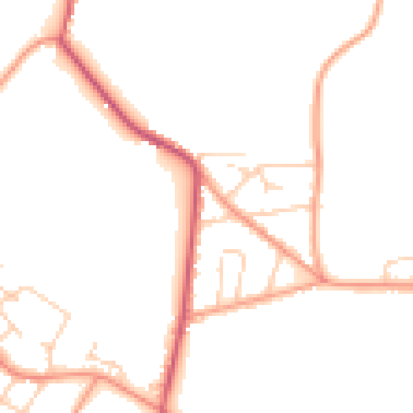 Daytime road noise heatmap for SL5 0QH