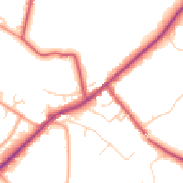 Daytime road noise heatmap for SL5 0UD