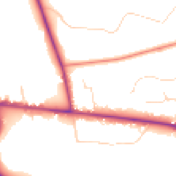 Daytime road noise heatmap for SL5 7EJ