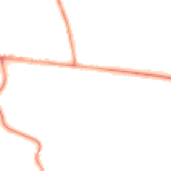 Night-time road noise heatmap for SL5 7ES