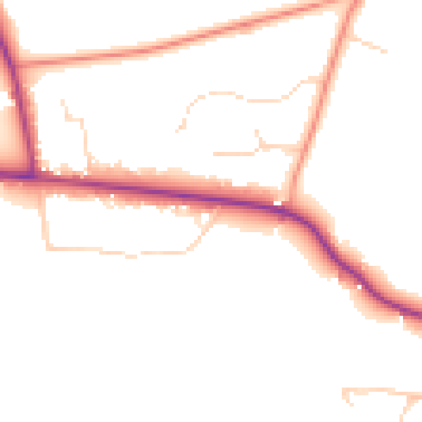 Daytime road noise heatmap for SL5 7FU