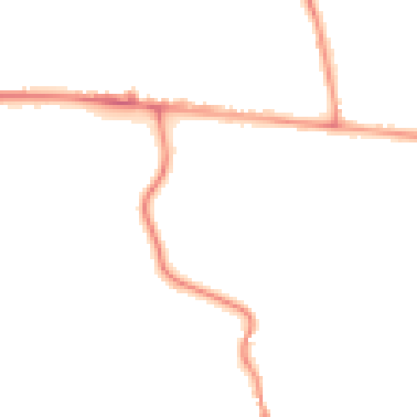 Night-time road noise heatmap for SL5 7HF