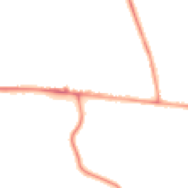 Night-time road noise heatmap for SL5 7HG