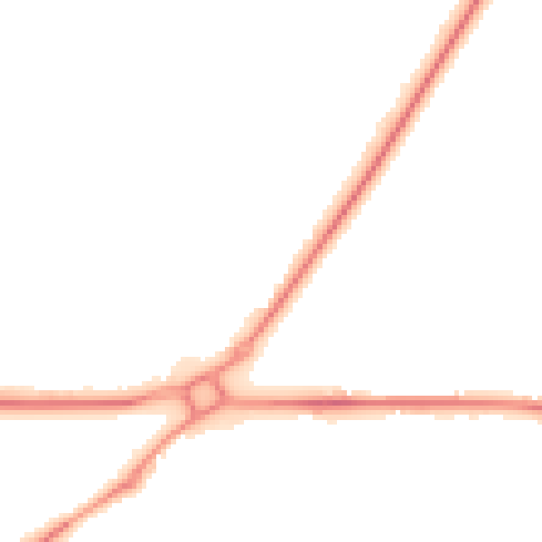 Night-time road noise heatmap for SL5 7LA
